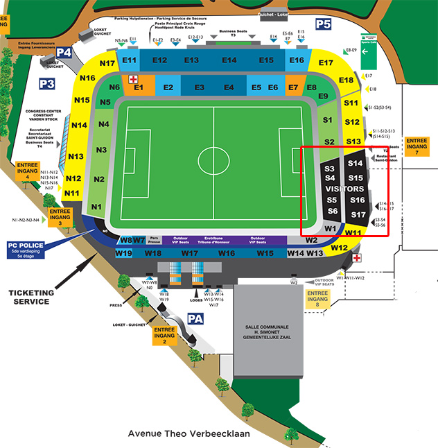 Схема втб арена футбол